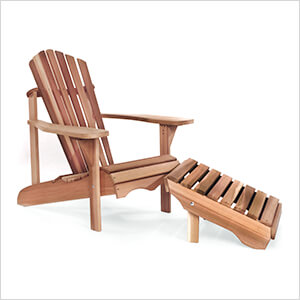 Adirondack Chair and Ottoman