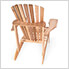 Adirondack Chair and Ottoman