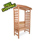 All Things Cedar Garden Arbor with Bench