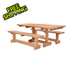 All Things Cedar 3-Piece 6-Foot Market Table Set