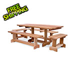 All Things Cedar 5-Piece 6-Foot Market Table Set