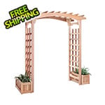 All Things Cedar Pagoda Arbor Planter Box Set