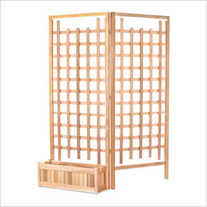 32-Inch Planter Box and Trellis Privacy Screens