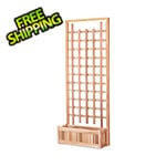 All Things Cedar 32-Inch Planter Box and Trellis