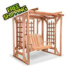 All Things Cedar Cedar Pergola Swing Set