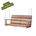 All Things Cedar 4-Foot Porch Swing with Comfort Swing Springs