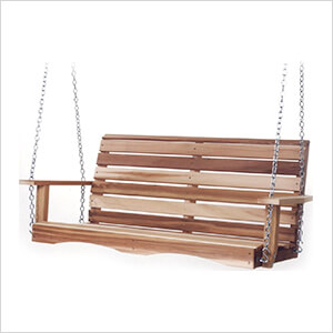 4-Foot Porch Swing with Comfort Swing Springs