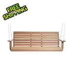 All Things Cedar 5-Foot Porch Swing with Comfort Swing Springs