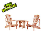 All Things Cedar 3-Piece Adirondack Side Table Set