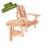 All Things Cedar 2-Piece Adirondack Tripod Table Set