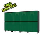 Contur Cabinet 10' Premium Racing Green Garage Cabinet System