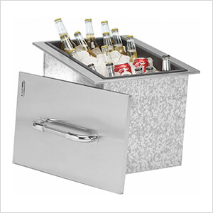 Stainless Steel Drop-In Outdoor Ice Chest