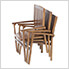 7-Piece Twin Butterfly Extension Table Stacking Chair Set