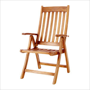 5-Position Folding Arm Chair