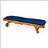 Multi-Position Chaise Lounger with Blue Cushions