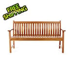 All Things Cedar Teak Wave Bench