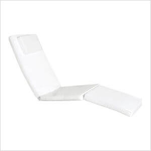 White Steamer Chair Cushion