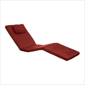 Red Chaise Chair Cushion