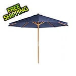 All Things Cedar Blue 10-Foot Teak Market Umbrella