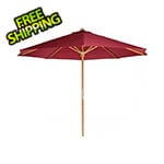 All Things Cedar Red 10-Foot Teak Market Umbrella