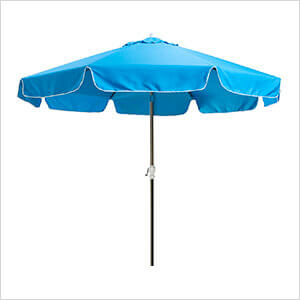 Blue 10-Foot Canopy Umbrella