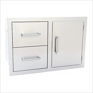 30" Combo 2-Drawer / 1-Door Drop-In Cabinet
