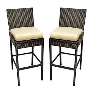 Rattan Outdoor Barstools (2 Pack)