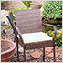 Rattan Outdoor Barstools with Armrests (2 Pack)