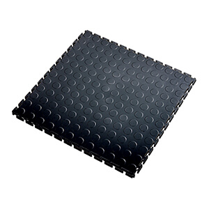 7mm Black PVC Coin Tile (10 Pack)