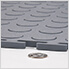 7mm Black PVC Coin Tile (10 Pack)