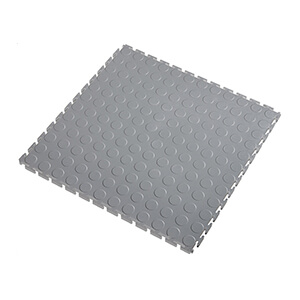 7mm Light Grey PVC Coin Tile (10 Pack)