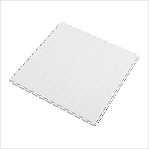 7mm White PVC Coin Tile (10 Pack)