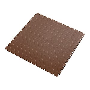7mm Brown PVC Coin Tile (10 Pack)