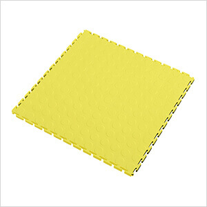 7mm Yellow PVC Coin Tile (10 Pack)