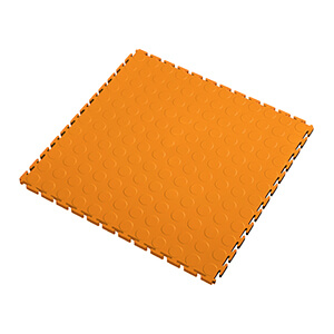 7mm Orange PVC Coin Tile (10 Pack)