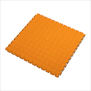 7mm Orange PVC Coin Tile (10 Pack)