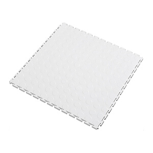 7mm White PVC Coin Tile (30 Pack)