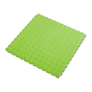 7mm Neon Green PVC Coin Tile (30 Pack)