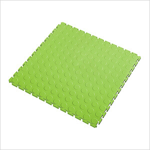 7mm Neon Green PVC Coin Tile (30 Pack)