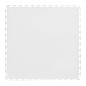 7mm White PVC Smooth Tile (10 Pack)