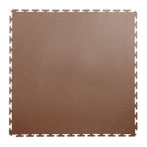 7mm Brown PVC Smooth Tile (10 Pack)