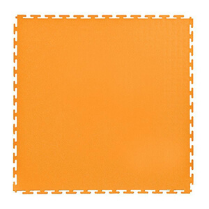 7mm Orange PVC Smooth Tile (10 Pack)