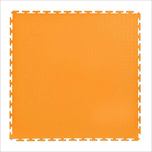 7mm Orange PVC Smooth Tile (10 Pack)