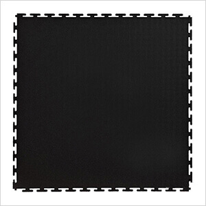 7mm Black PVC Smooth Tile (30 Pack)