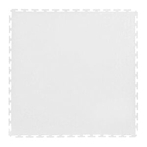 7mm White PVC Smooth Tile (30 Pack)