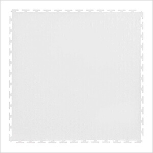 7mm White PVC Smooth Tile (30 Pack)