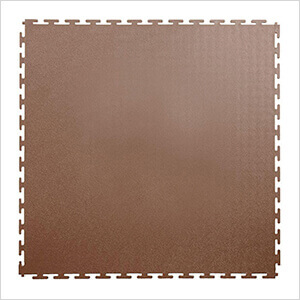 7mm Brown PVC Smooth Tile (30 Pack)