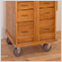 Oak 5-Drawer Roller Cabinet (Imported)