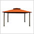 11 x 14 ft. Soft Top Gazebo with Mosquito Netting (Rust Sunbrella Canopy)