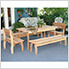 46" Red Cedar Gathering Dining Set